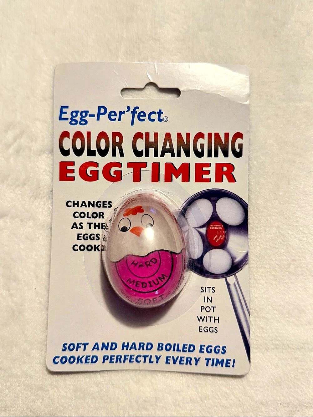 Egg-Per’fect Color Changing Egg Timer NWT